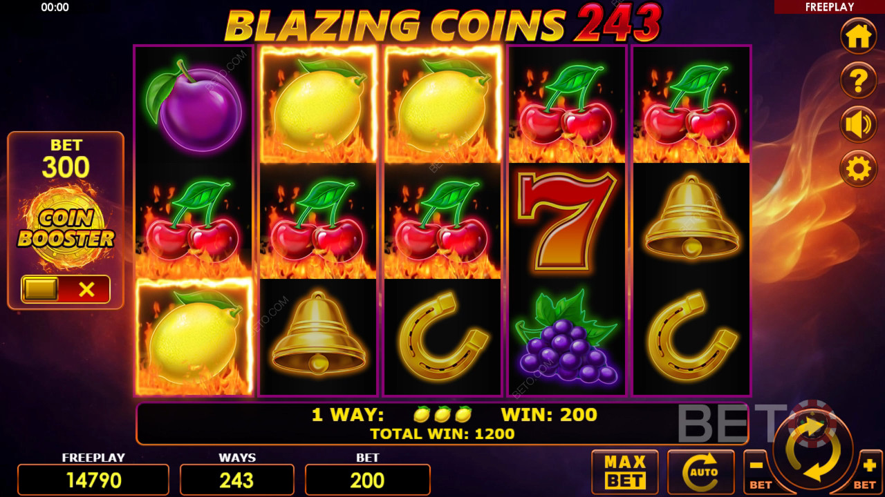 BETO Slots 對 Blazing Coins 243 的評價