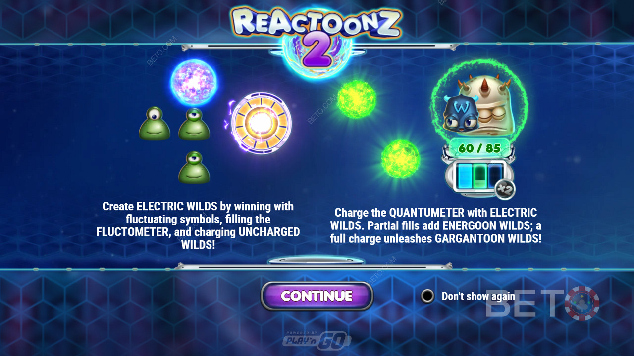 憑藉強大的 Wilds 和功能，連續獲得數場胜利 - Play n GO 中的Reactoonz 2