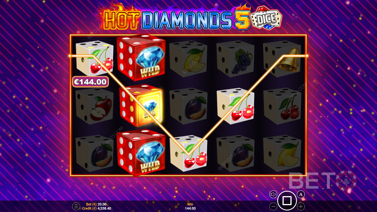 BETO Slots 評測：Hot Diamonds 5 Dice
