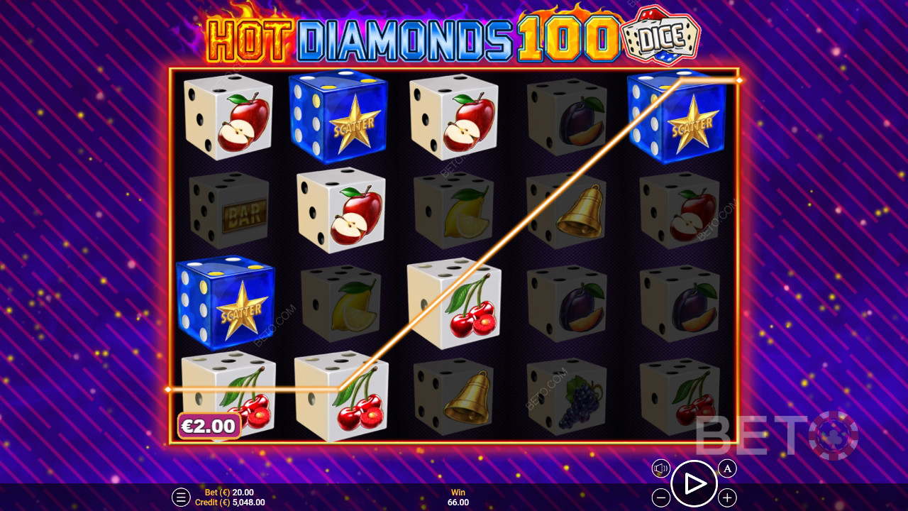 BETO Slots 評測：Hot Diamonds 100 Dice