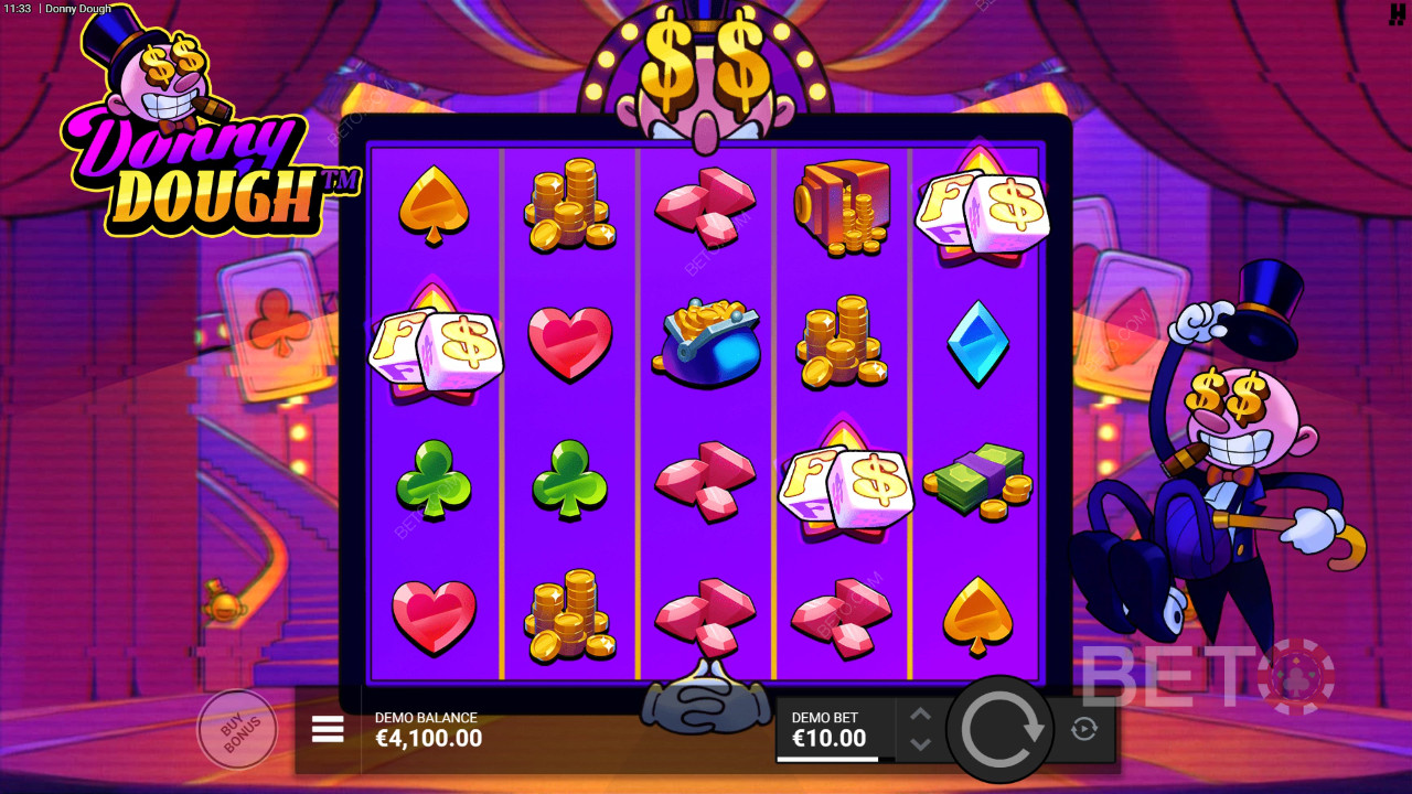 如何玩Hacksaw Gaming的 Donny Dough