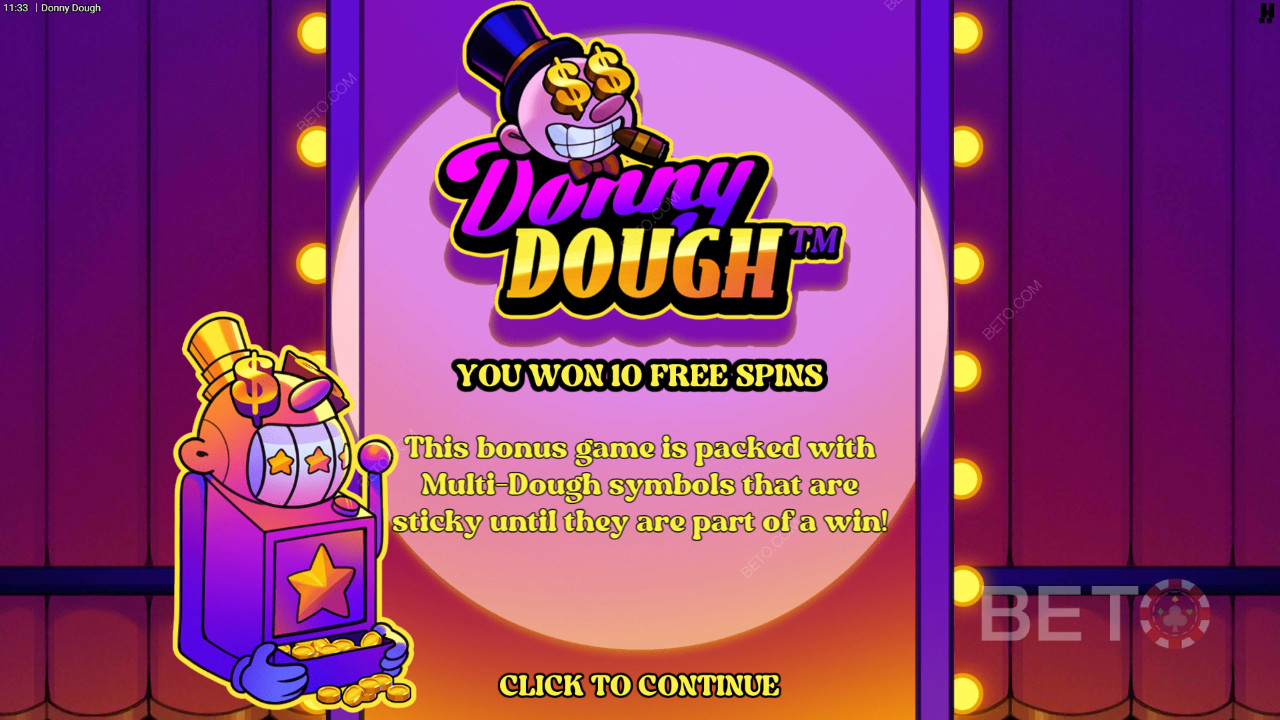 Hacksaw Gaming推出的 Donny Dough 獎勵功能說明