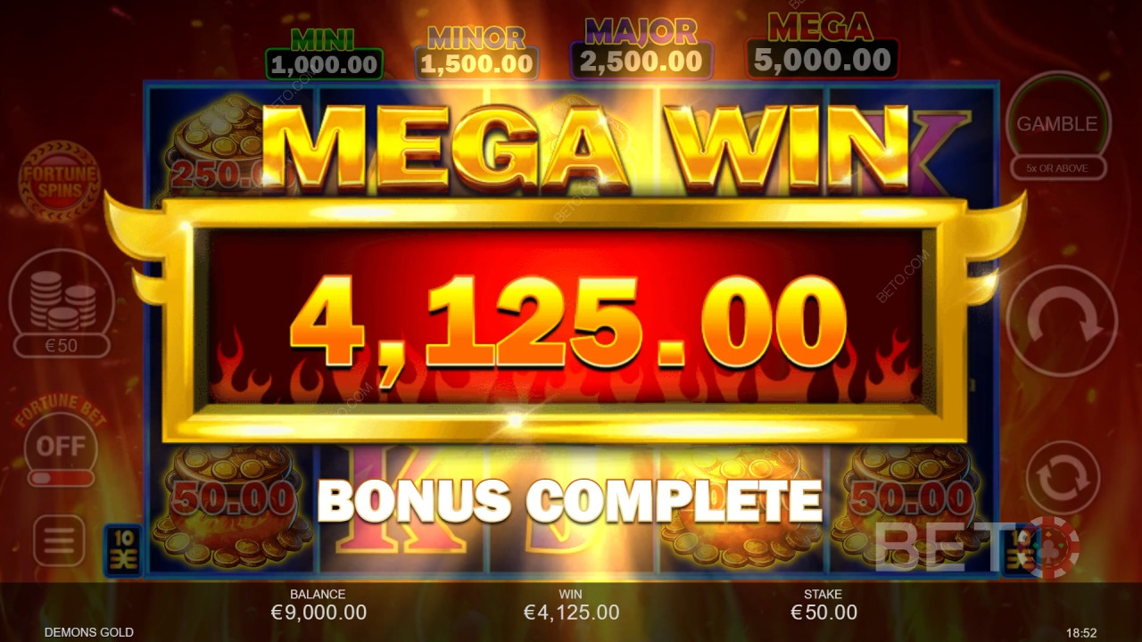 在惡魔黃金線上老虎機中贏取 3,333 倍賭注！