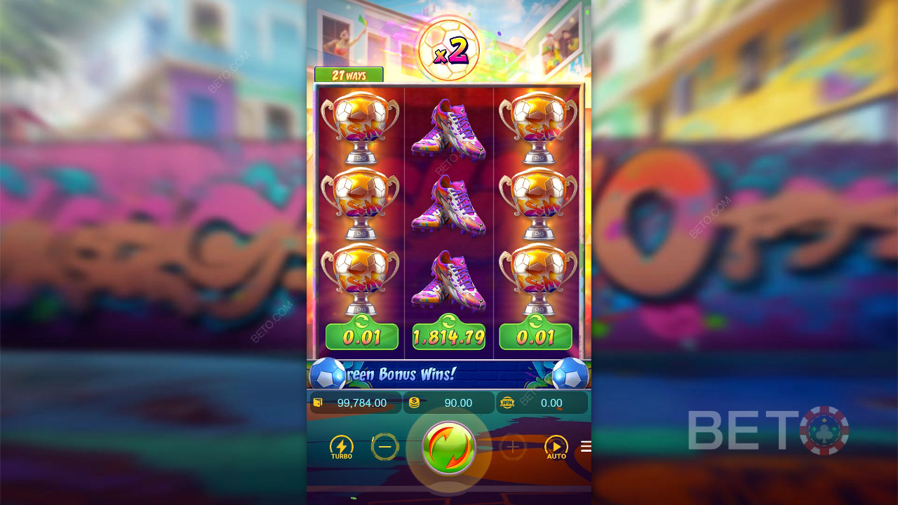 在 Futebol Fever Slot 中贏得 2,000 賭注！