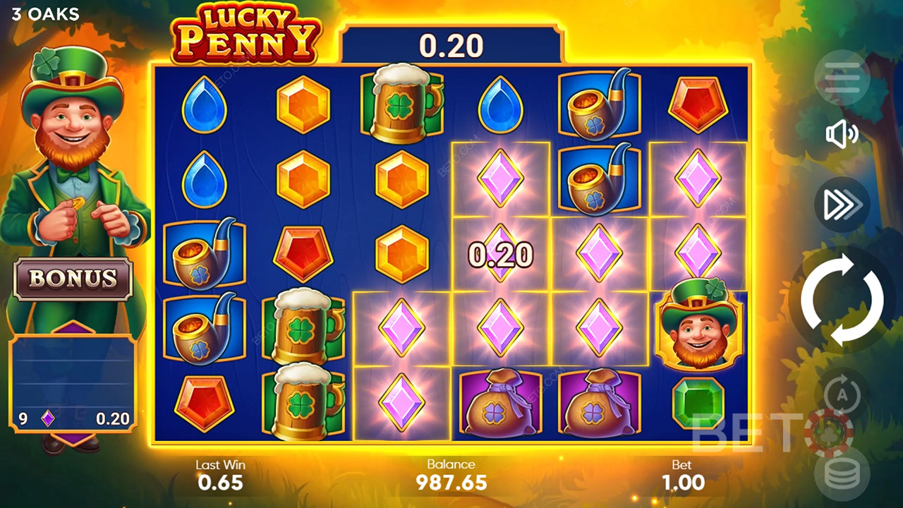 如何玩 3 Oaks Gaming 的 Lucky Penny