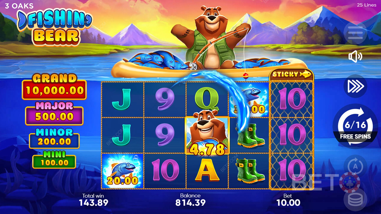如何玩 3 Oaks Gaming 的 Fishin