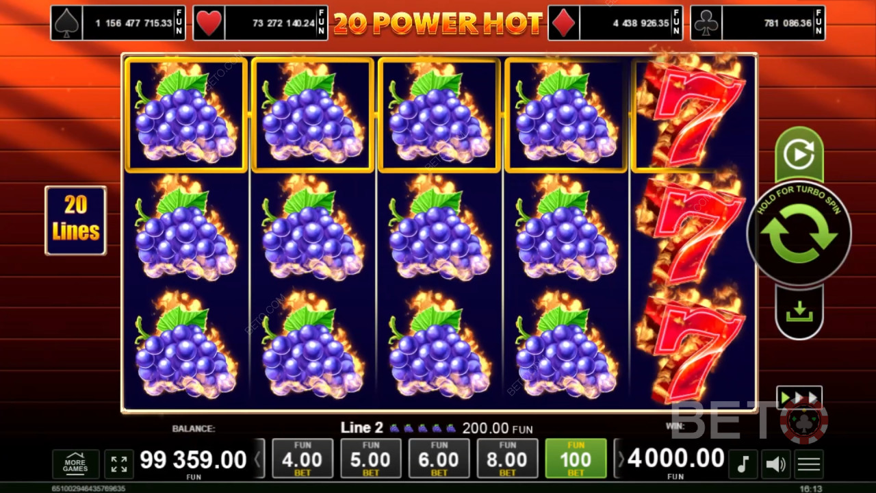 BETO Slots 評測：20 Power Hot