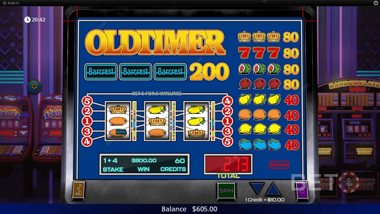 BETO 老虎機的 Oldtimer 評論