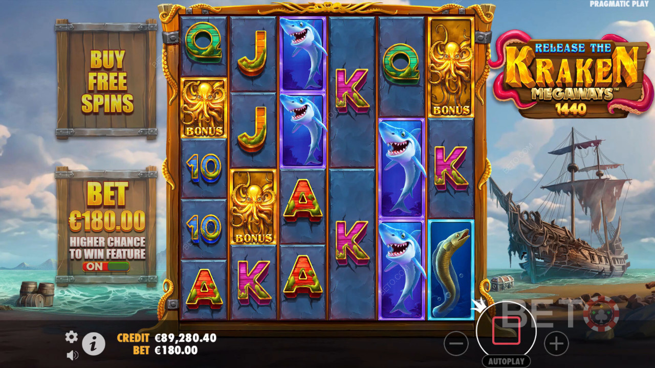 發布 BETO Slots 的 Kraken Megaways 評論
