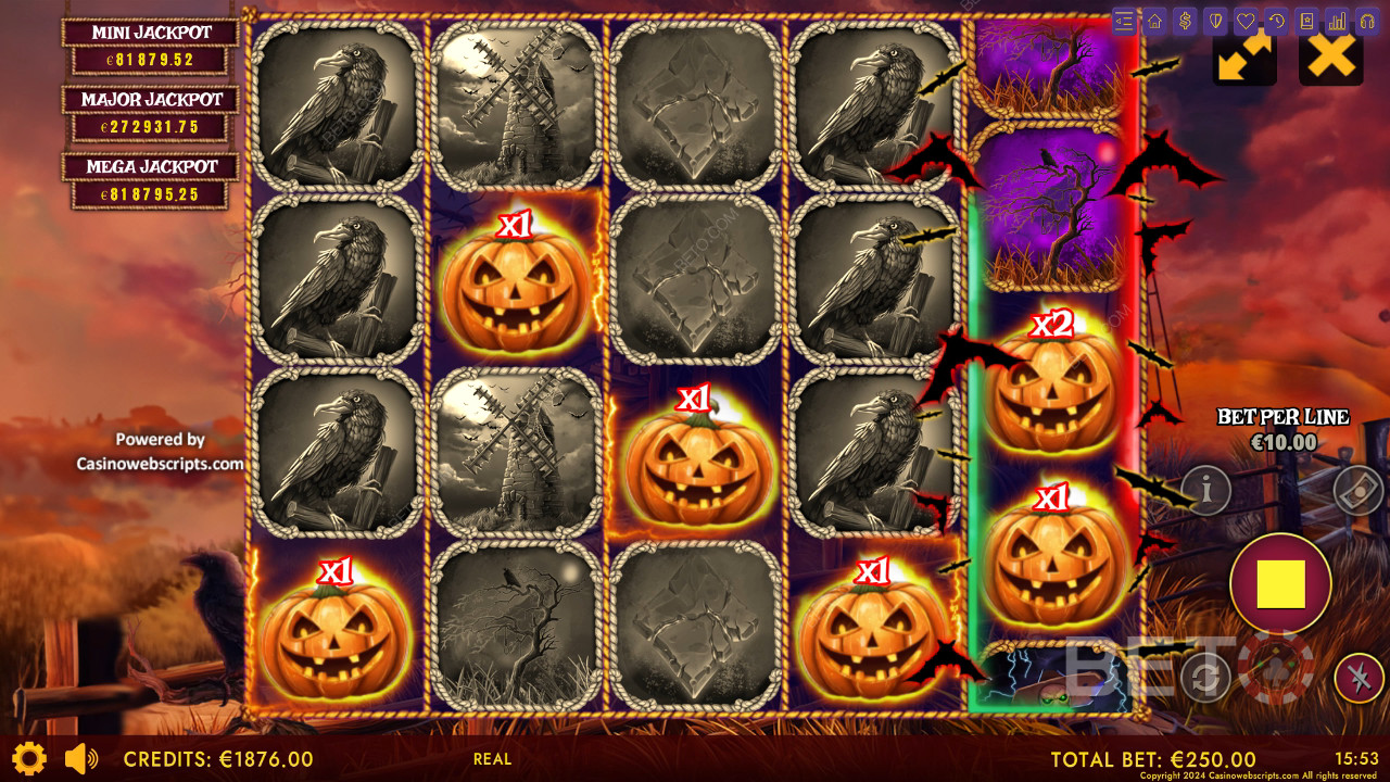 Haunted Haystacks 的 BETO Slots - Spooky Hold and Win 評論