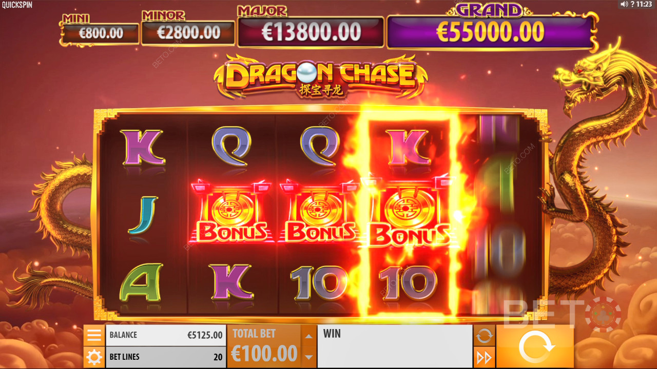 BETO Slots 的 Dragon Chase 評論