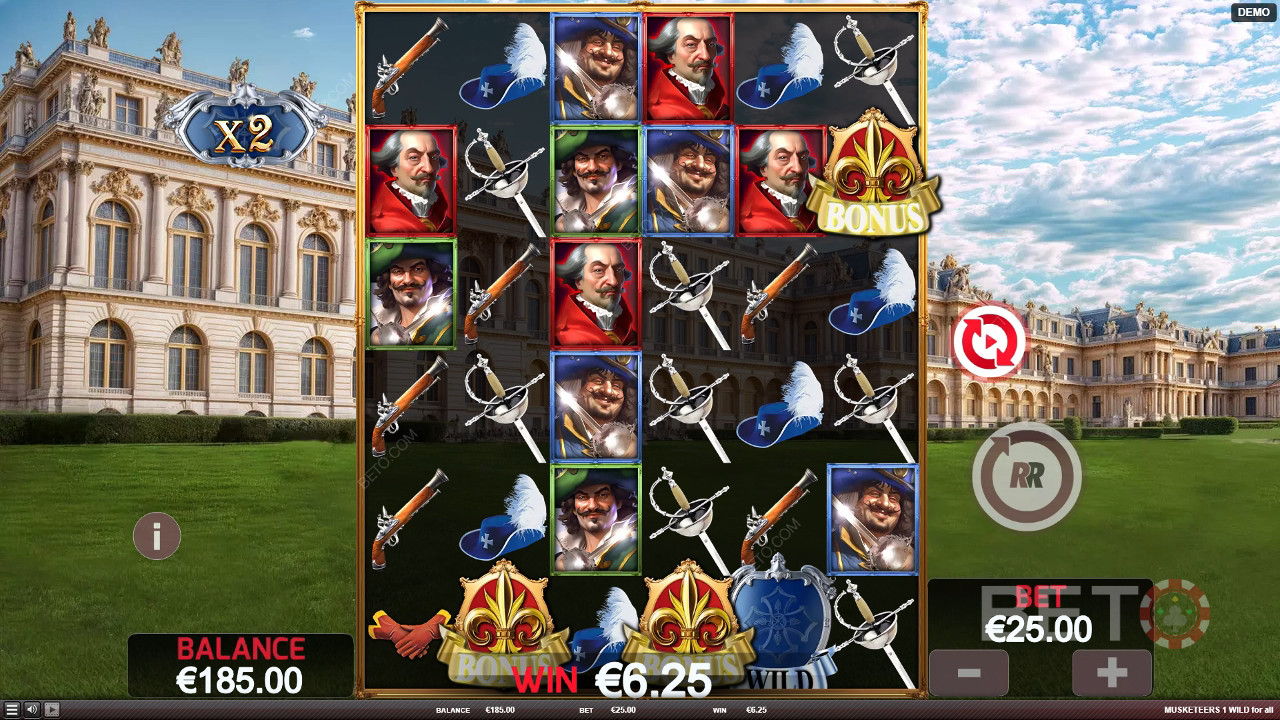 BETO 老虎機《Musketeers 1 Wild for All》評論