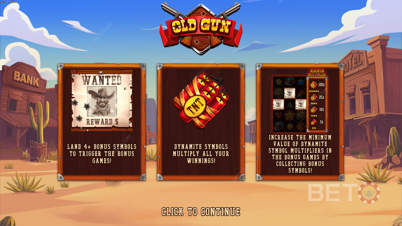 Backseat Gaming 推出的 Old Gun 遊戲的獎勵功能詳解