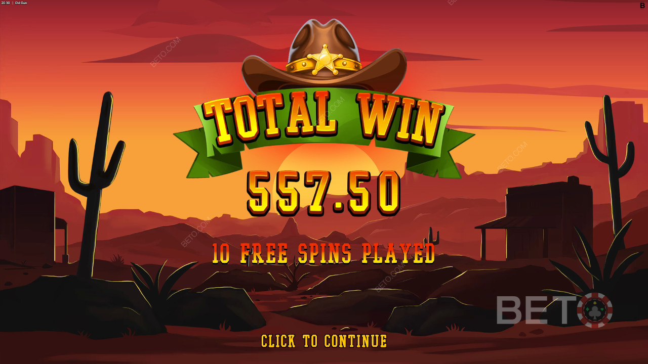 在 Old Gun Slot 中贏取 12,500 倍的賭注！