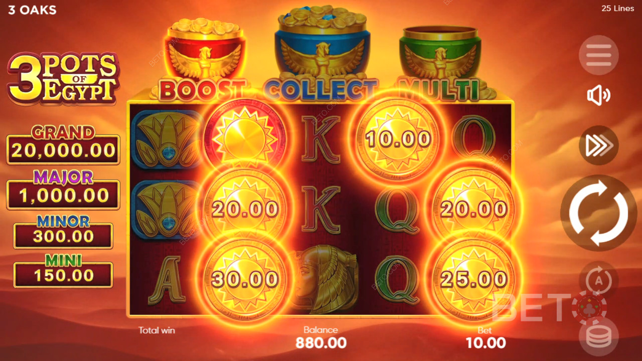 BETO Slots 評測《3 Pots of Egypt》