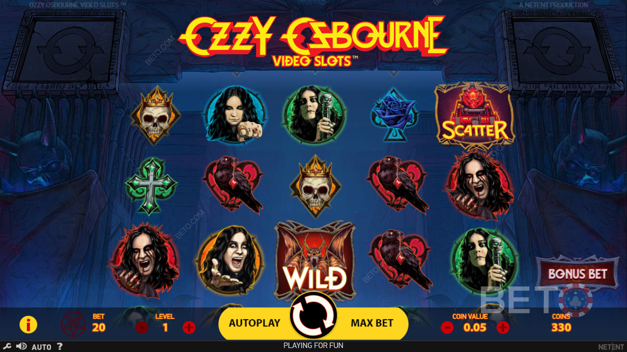 在 Ozzy Osbourne 在線老虎機中享受專注於著名 Ozzy 的主題