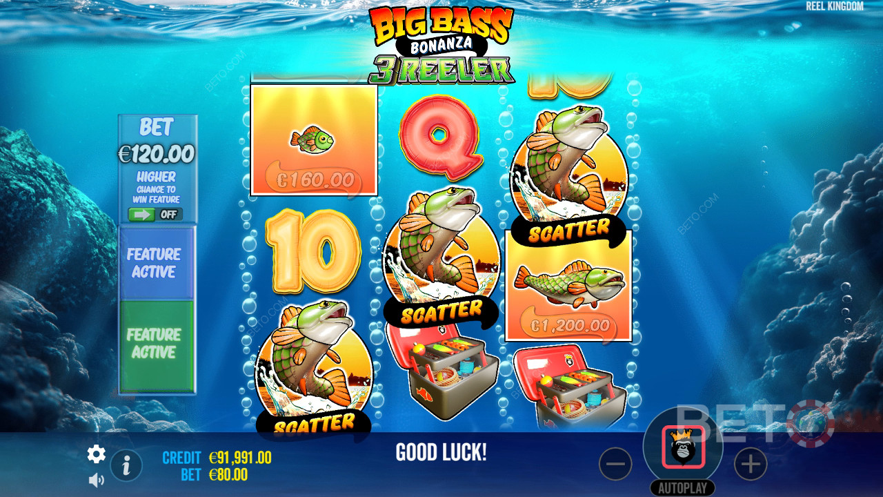 BETO Slots 對Big Bass Bonanza 3 捲軸老虎機的評價