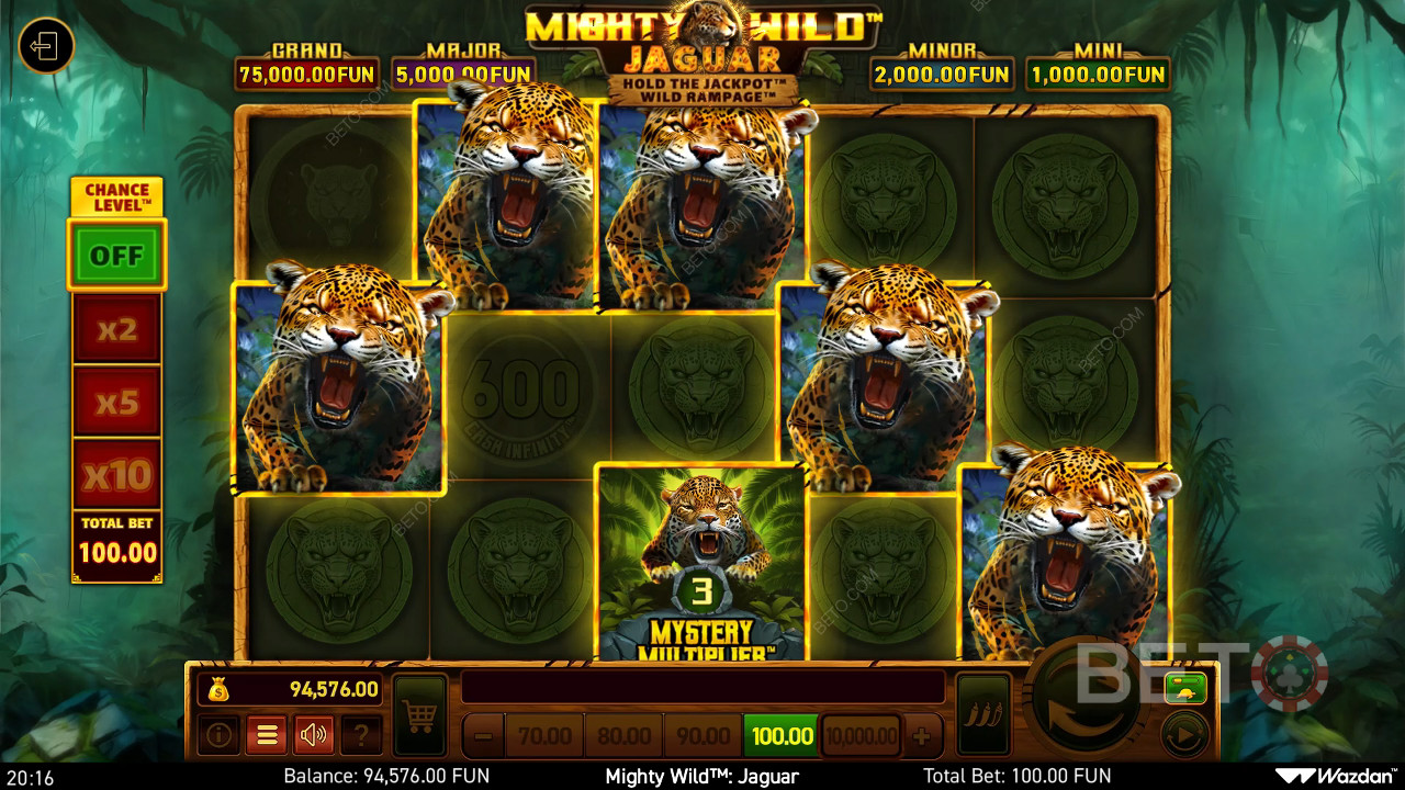 Mighty Wild：BETO Slots 的 Jaguar 評論
