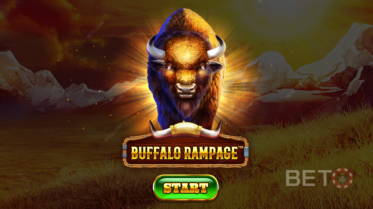 在 Buffalo Rampage 插槽中與優雅的野獸一起漫遊廣闊的荒野