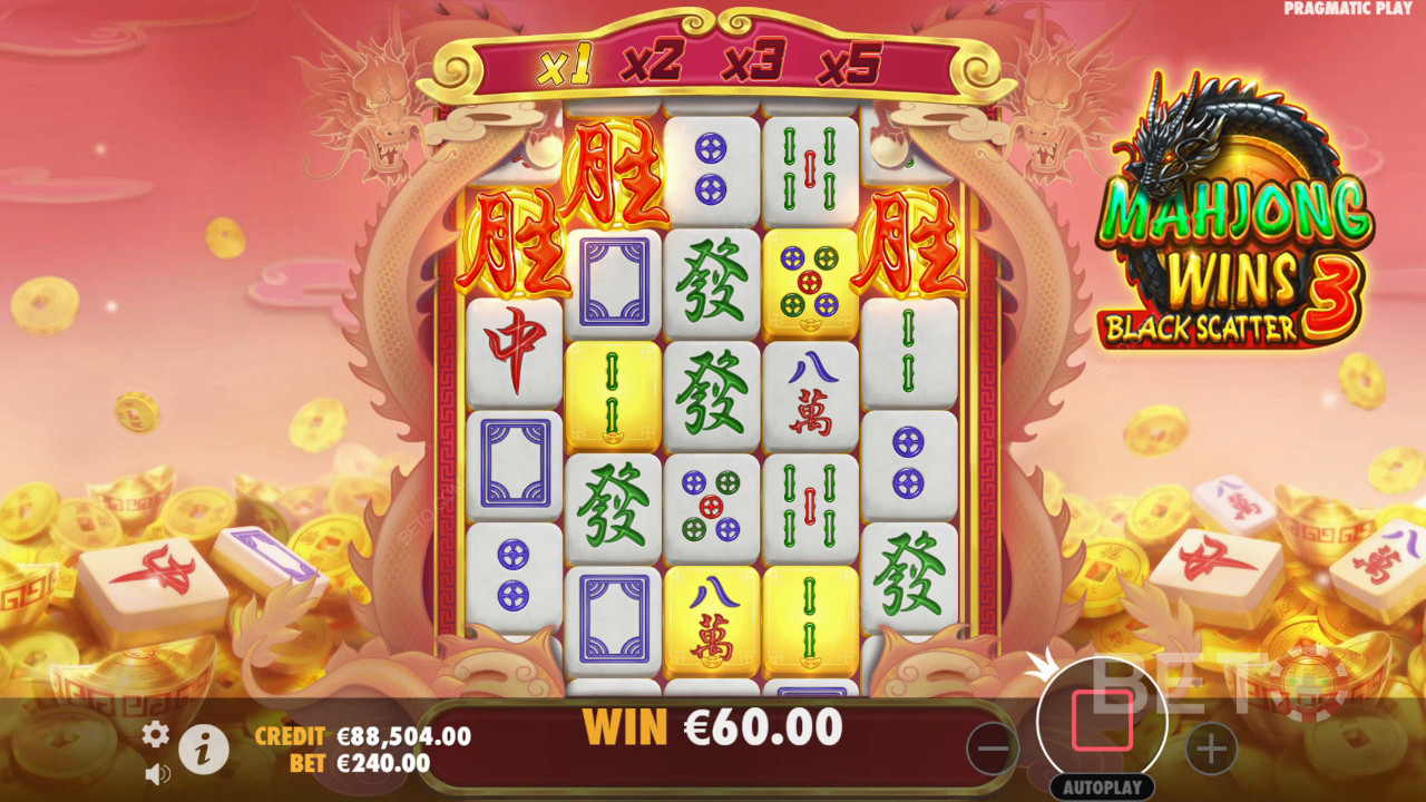 BETO Slots 評測：麻將贏家 3 - 黑色散點