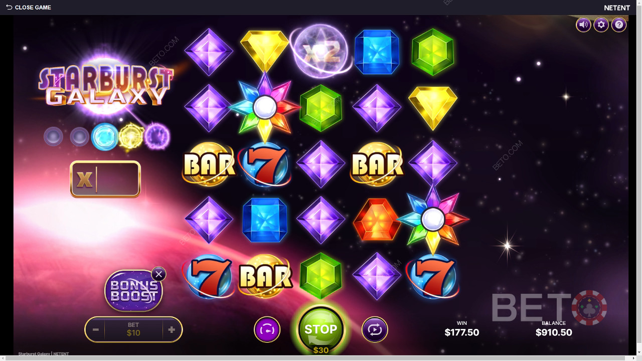 BETO Slots 的Starburst Galaxy 評論