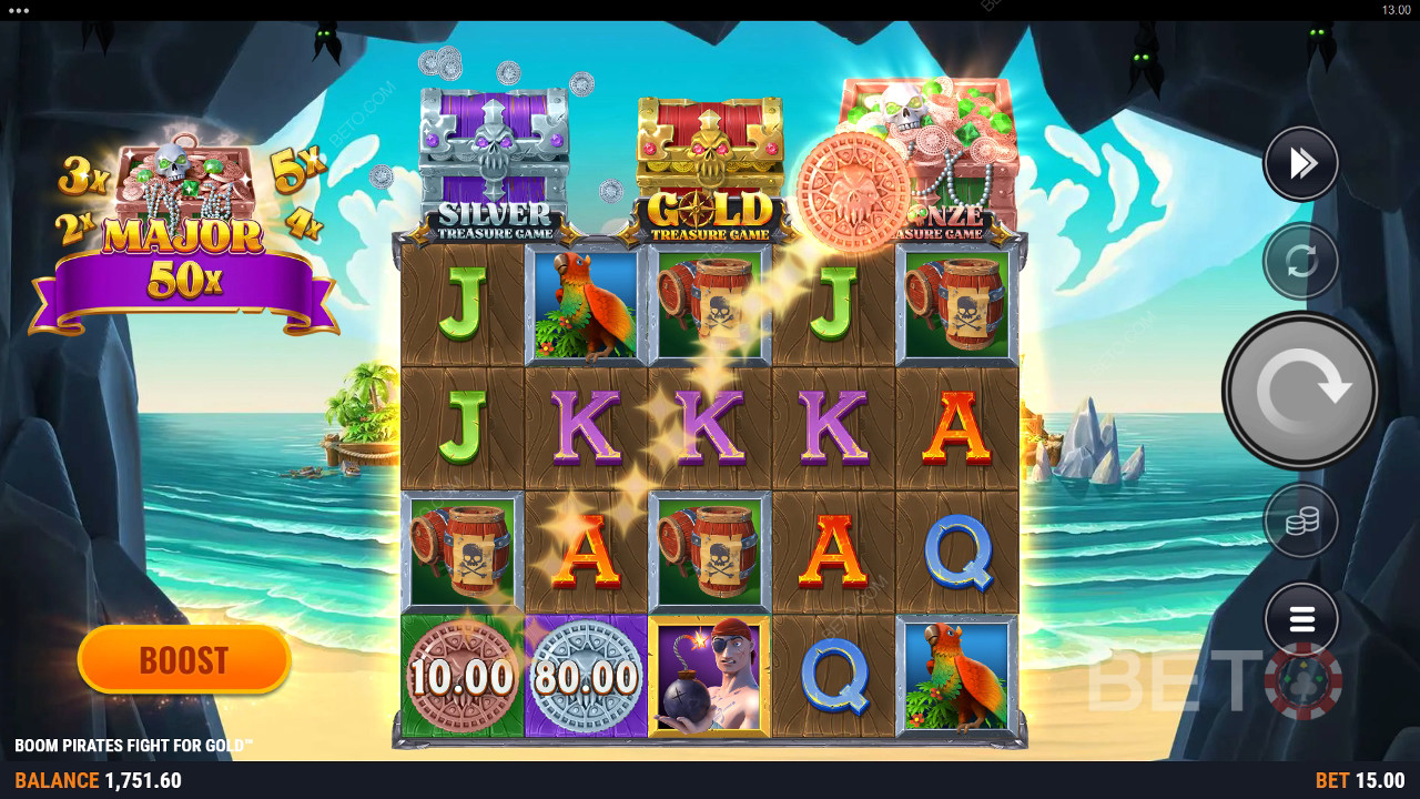 BETO Slots 評測《Boom Pirates Fight For Gold》