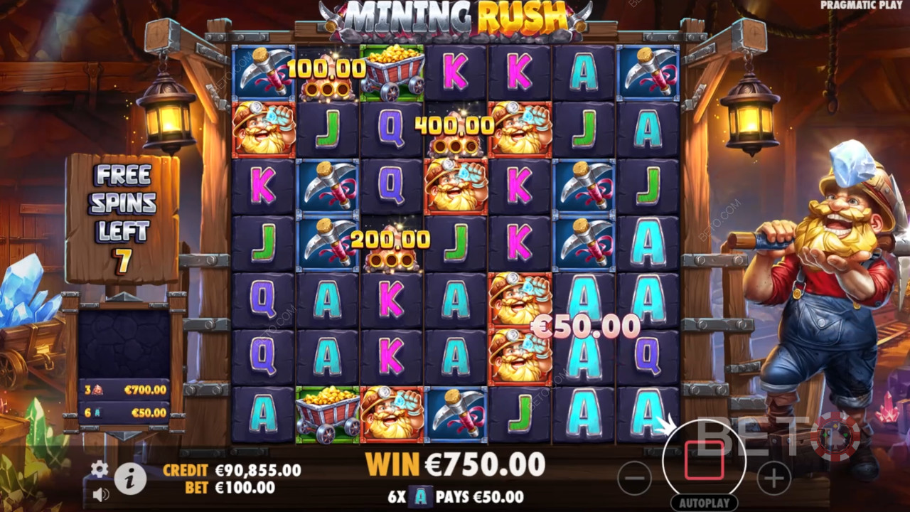 如何玩Pragmatic Play的 Mining Rush