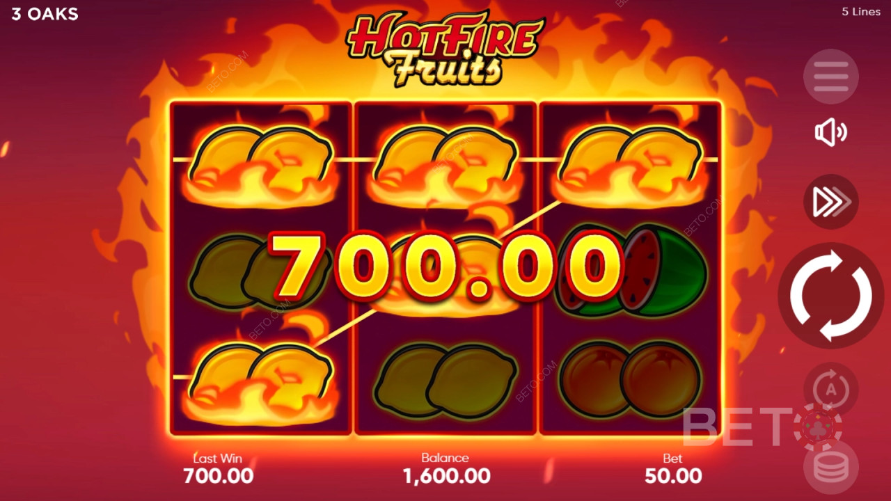 BETO Slots 評測《Hot Fire Fruits》