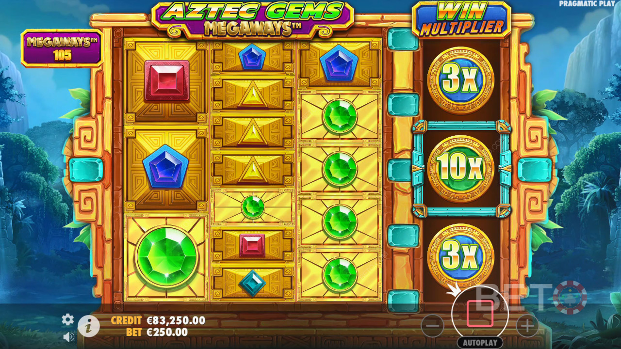 BETO Slots 的 Aztec Gems Megaways 評論