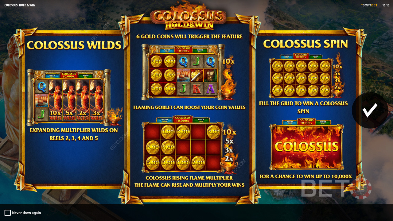 在 Colossus：Hold and Win 老虎機中享受 Colossus Wilds、Respins 和 Jackpots