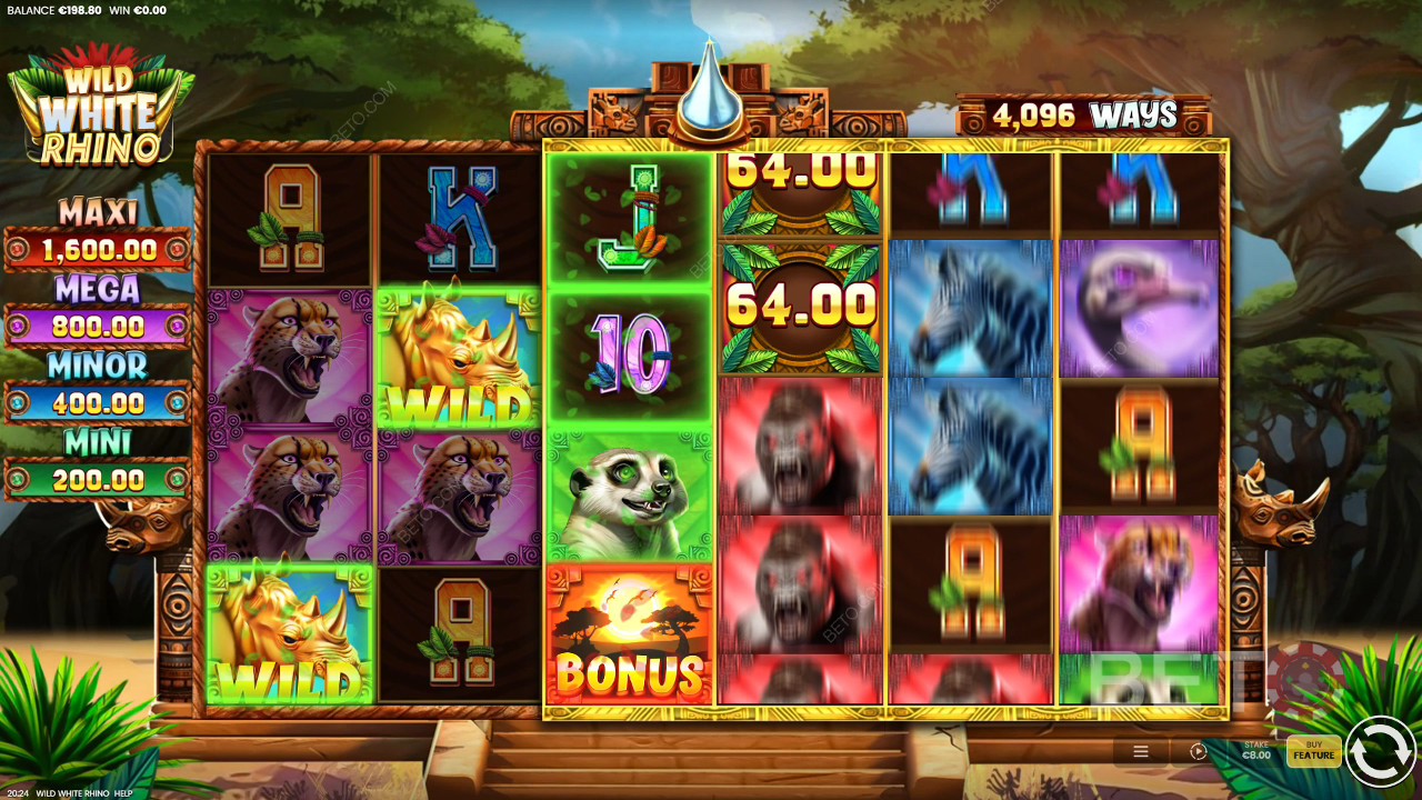 BETO Slots 的 Wild White Rhino 評論