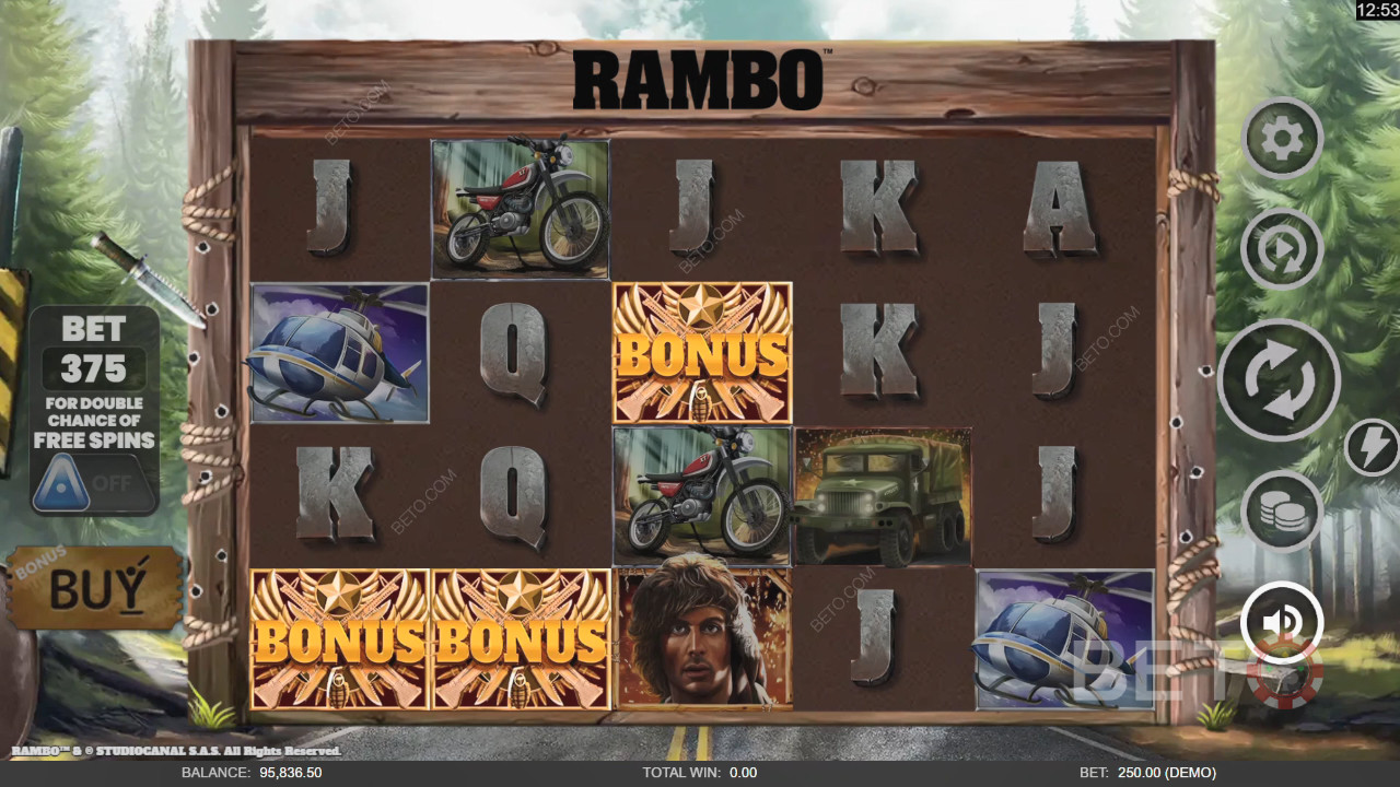 BETO Slots 的 Rambo 評論