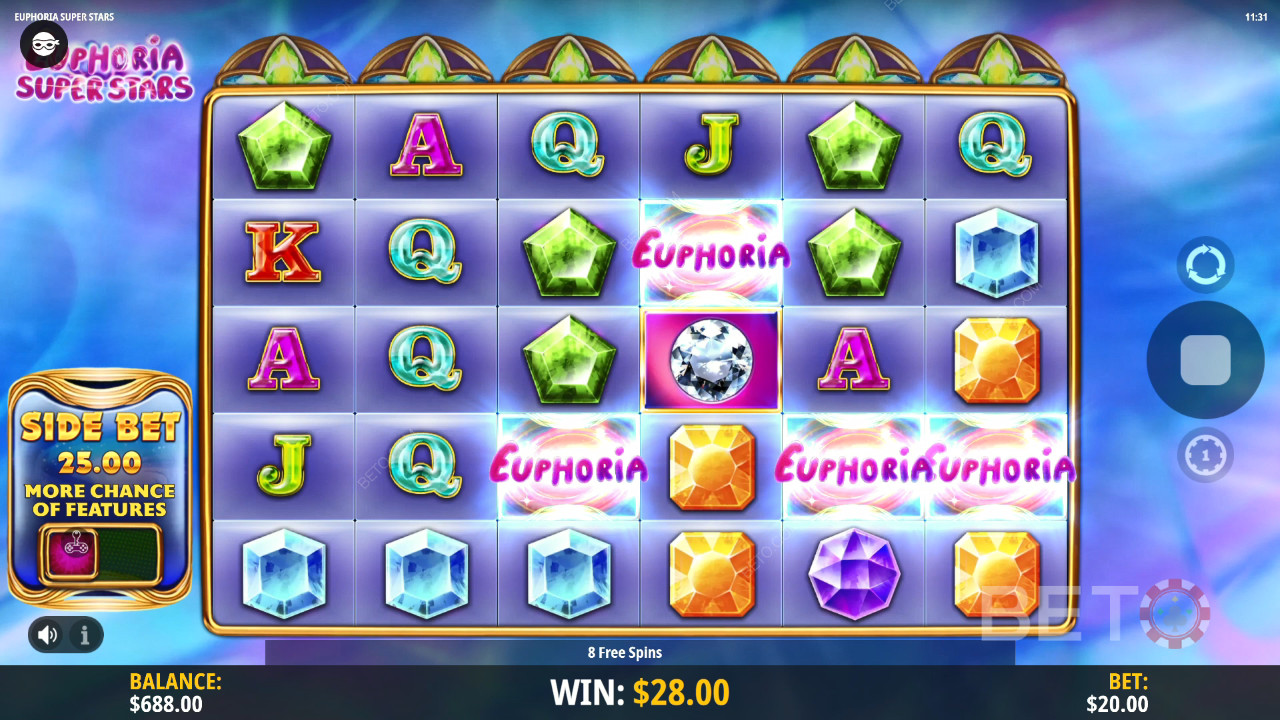 BETO Slots 對 Euphoria Super Stars 的評論