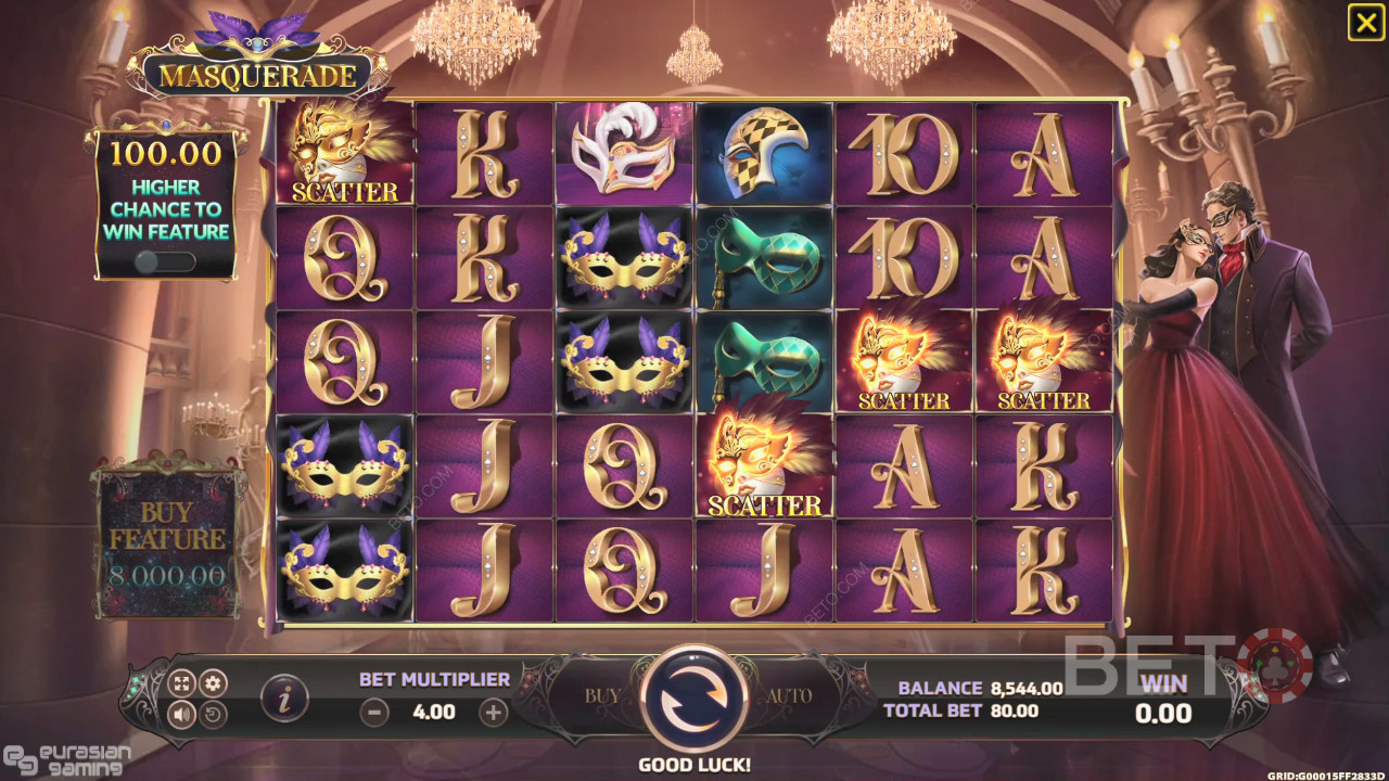 BETO Slots 的 Masquerade 評論