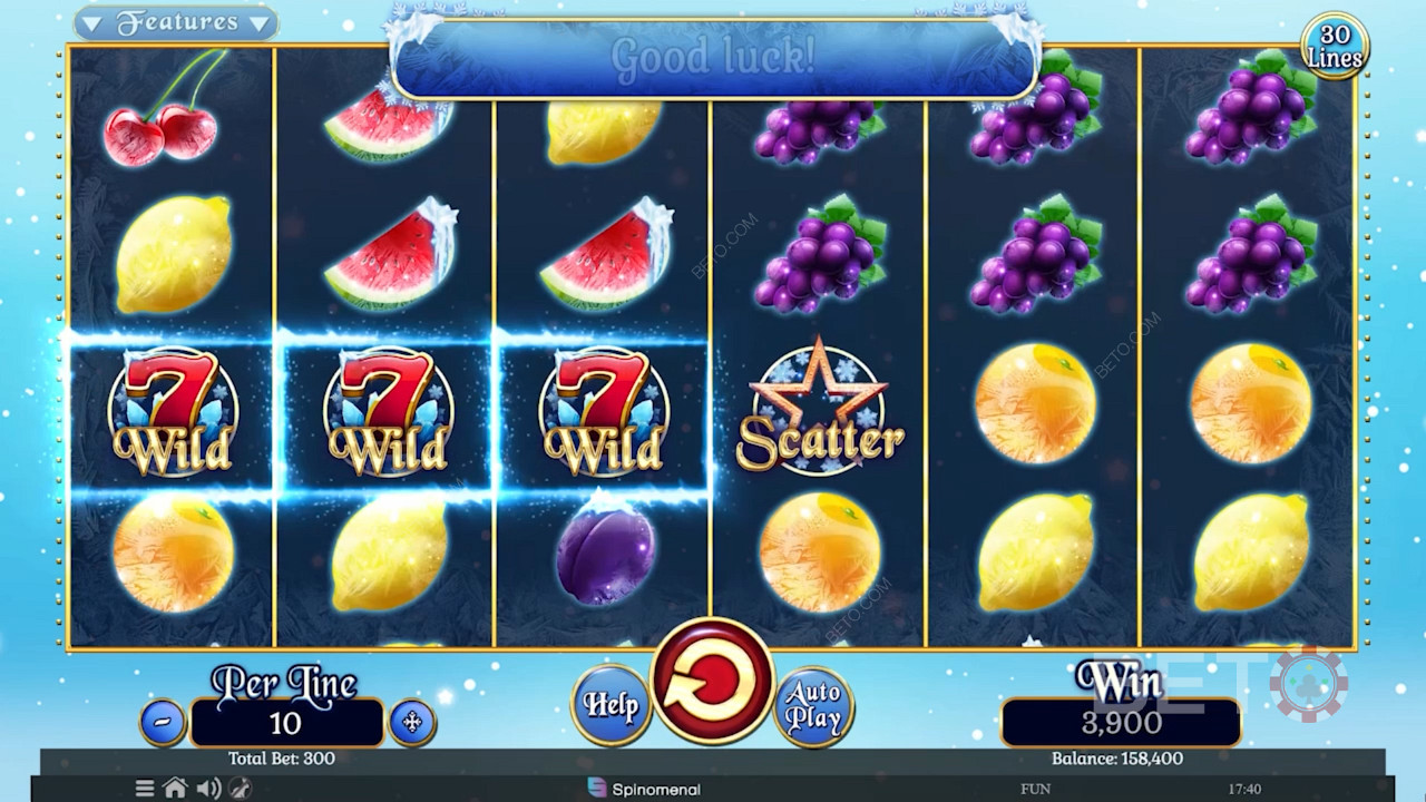 Fruits On Ice Collection 30 Lines 免費遊戲