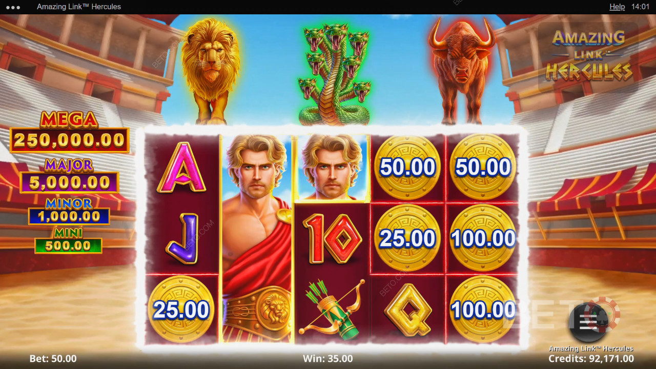 BETO Slots 的 Amazing Link Hercules 評論
