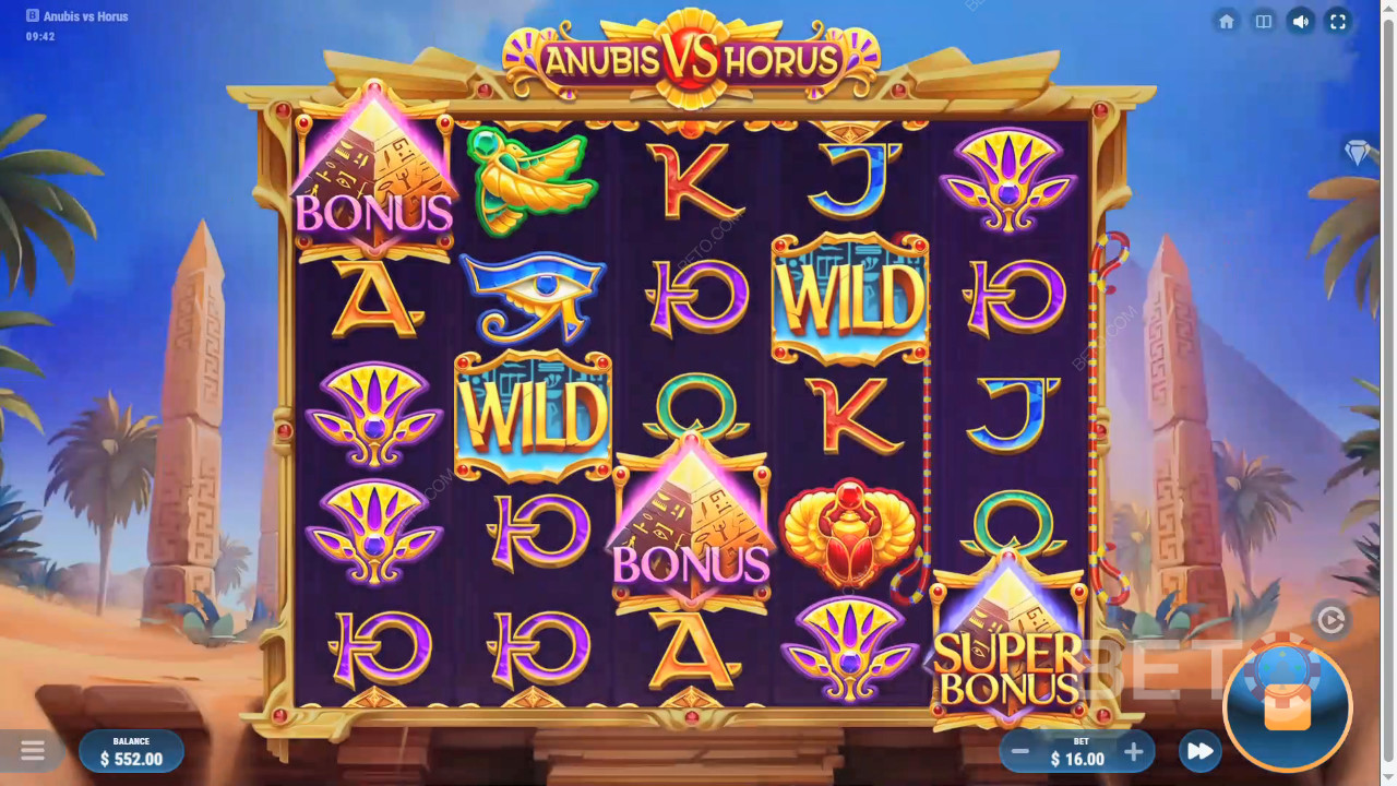 BETO Slots 的 Anubis vs Horus 評論