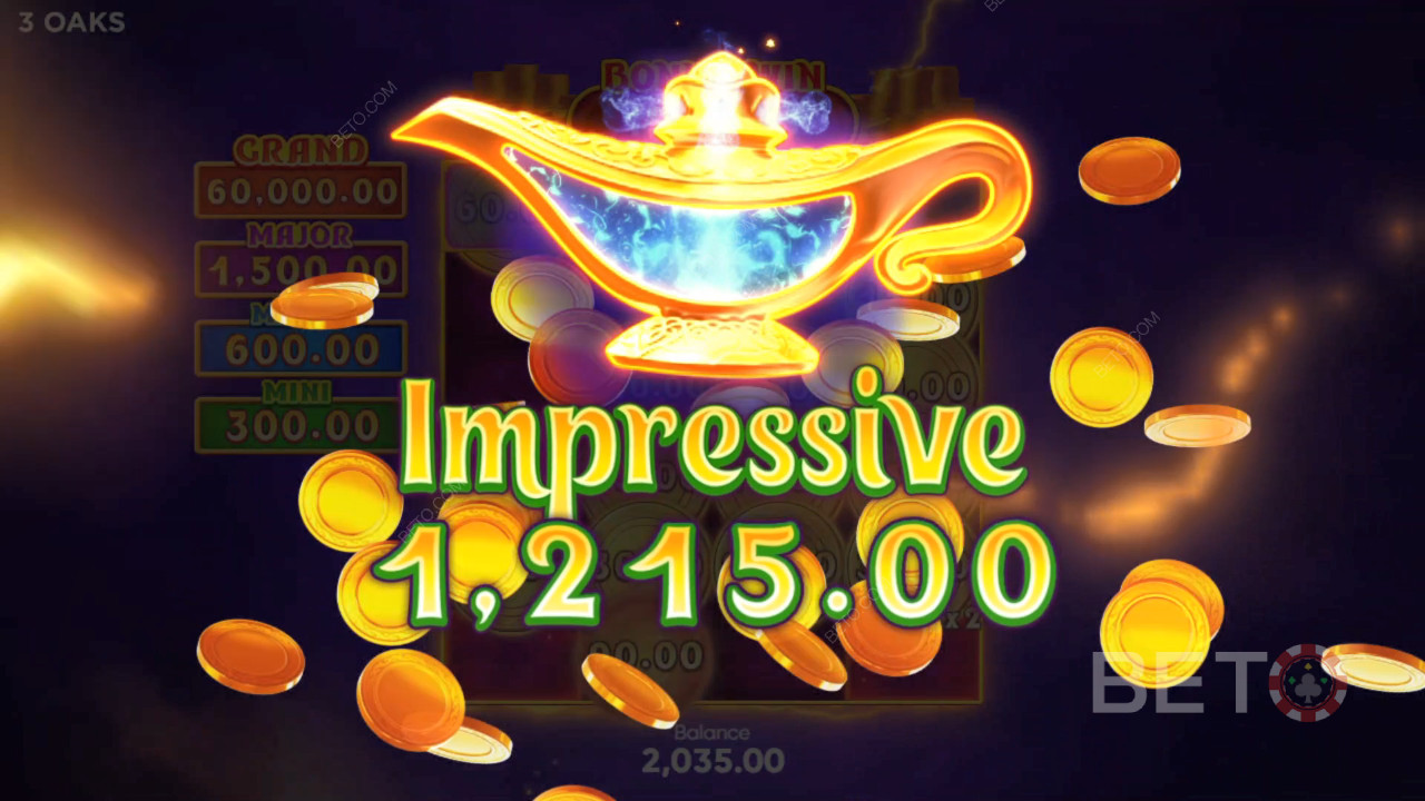在 Coin Lamp 老虎機中贏取 2,000 倍賭注！