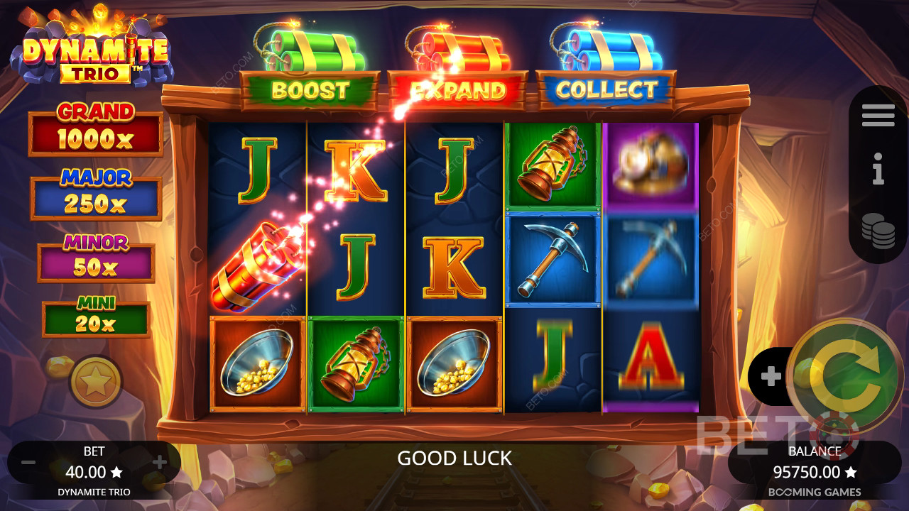 BETO Slots 的 Dynamite Trio 評論