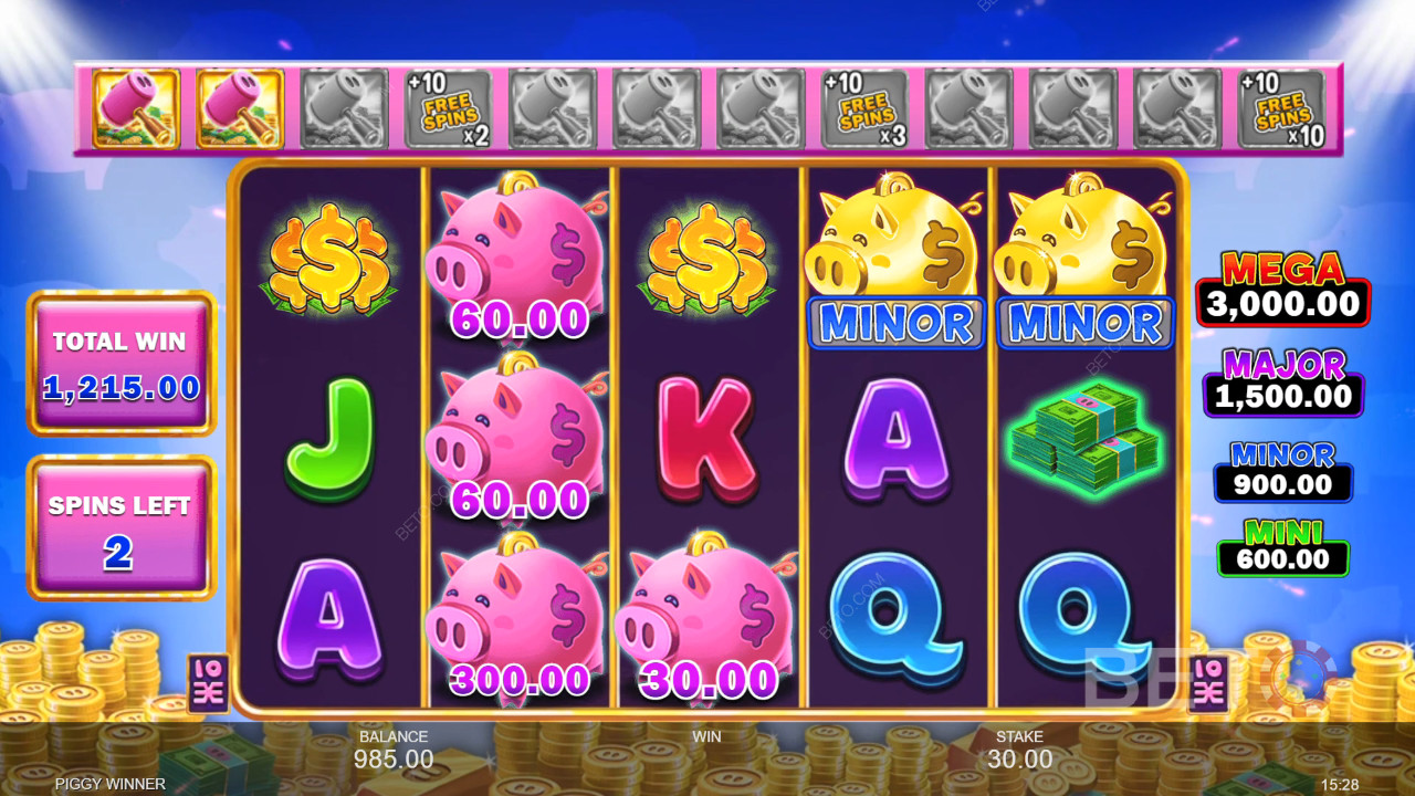 如何玩Inspired Gaming的 Piggy Winner