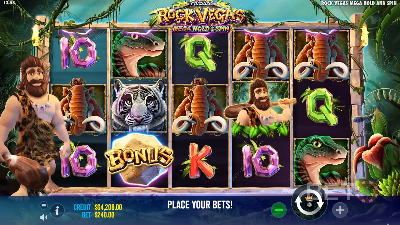 Rock Vegas 在線老虎機的遊戲玩法 - 今天開始玩這個遊戲