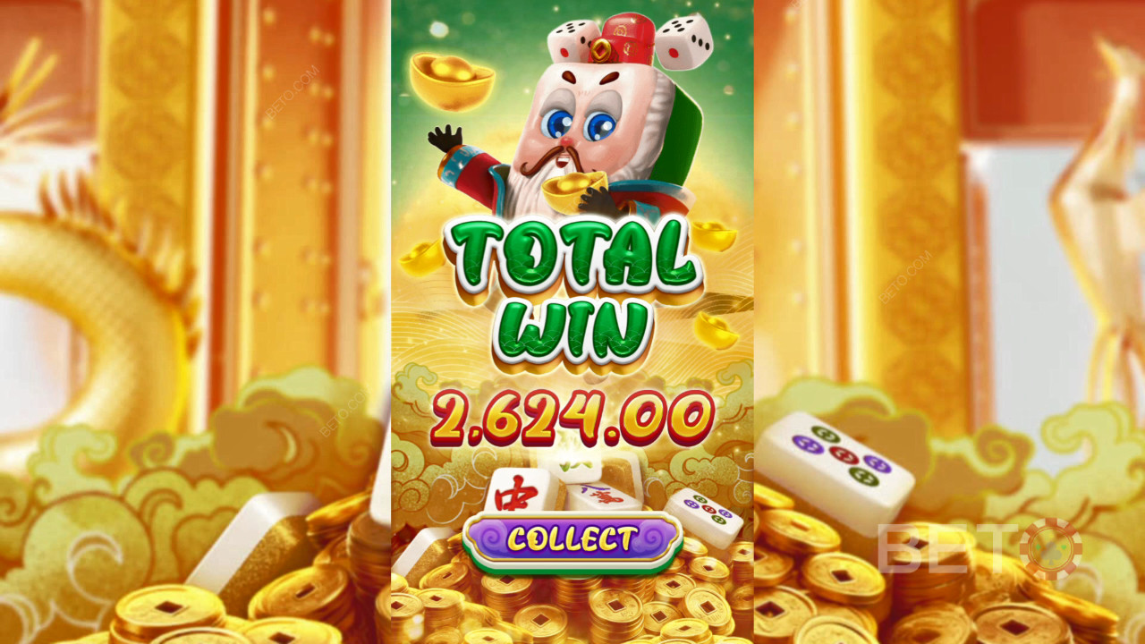 在 Mahjong Riches 老虎機中贏取 8,000 倍賭注！
