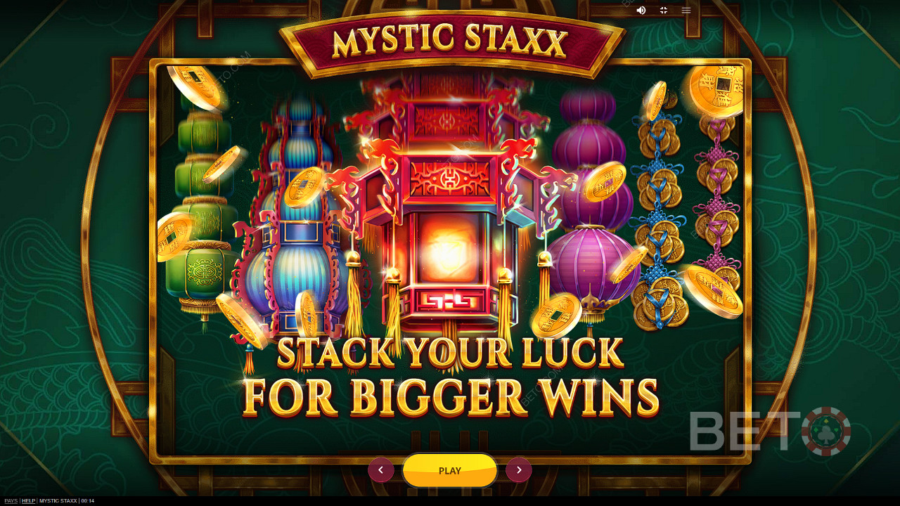 在 Mystic Staxx 遊戲中享受 Expanding Stacks 並贏取高達 2,000 倍的本金