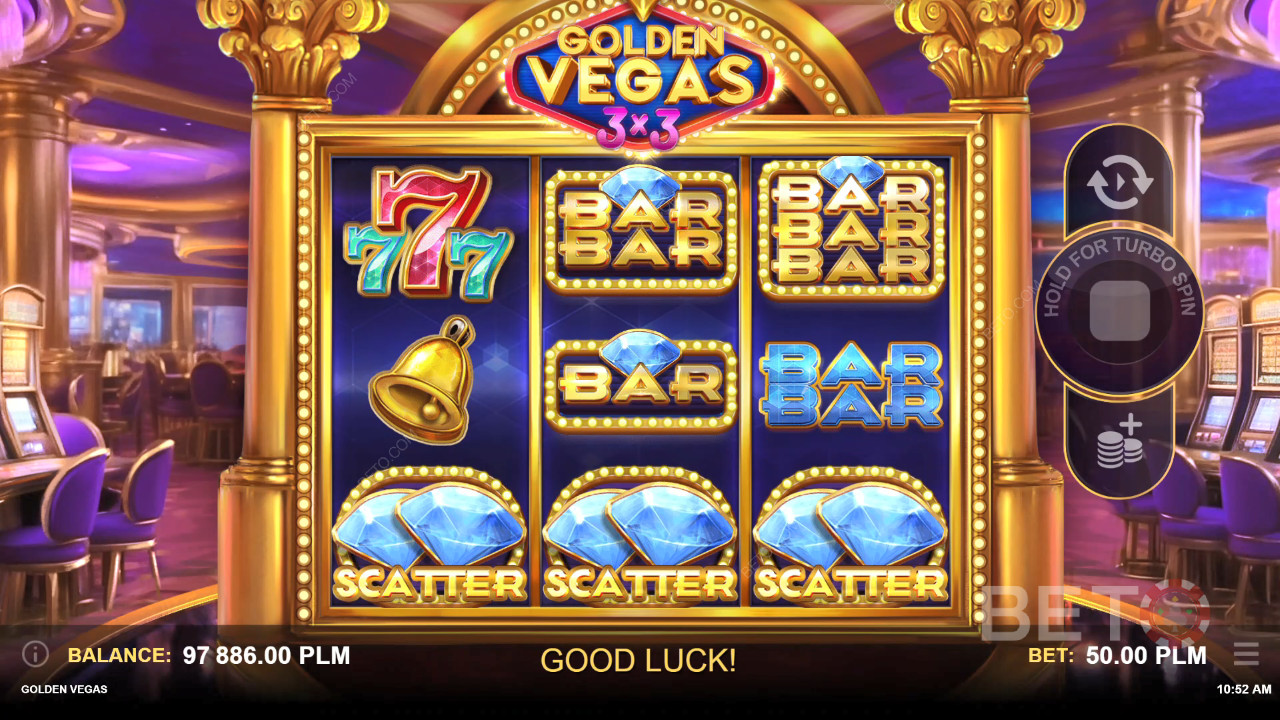 BETO Slots 評測：Golden Vegas 3x3