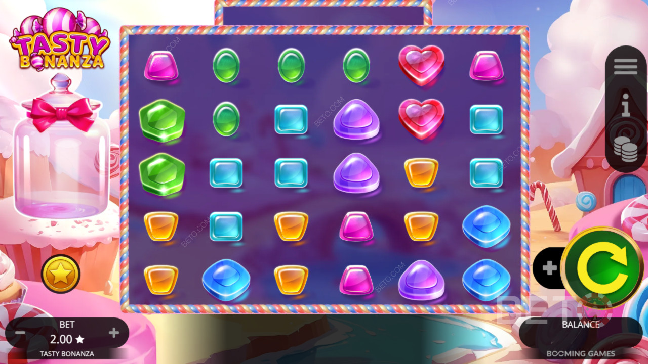Booming Games出品的《Tasty Bonanza》遊戲的獎勵功能詳解