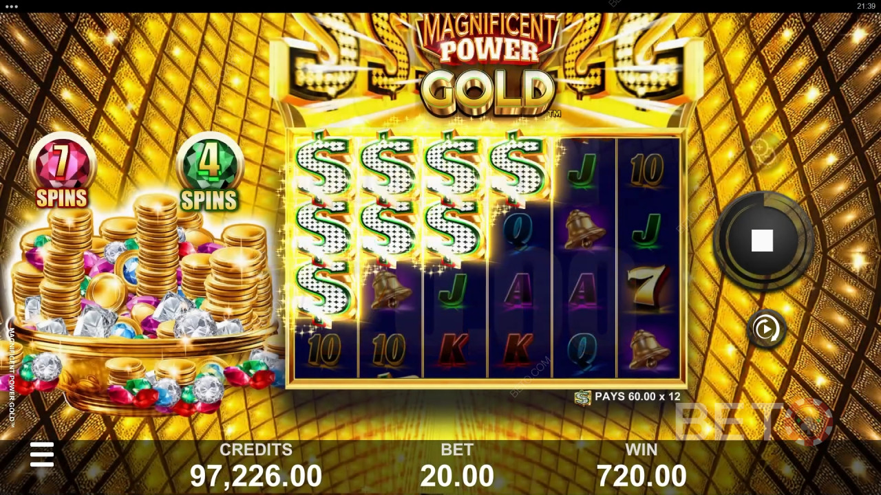 BETO Slots 評測 Magnificent Power Gold