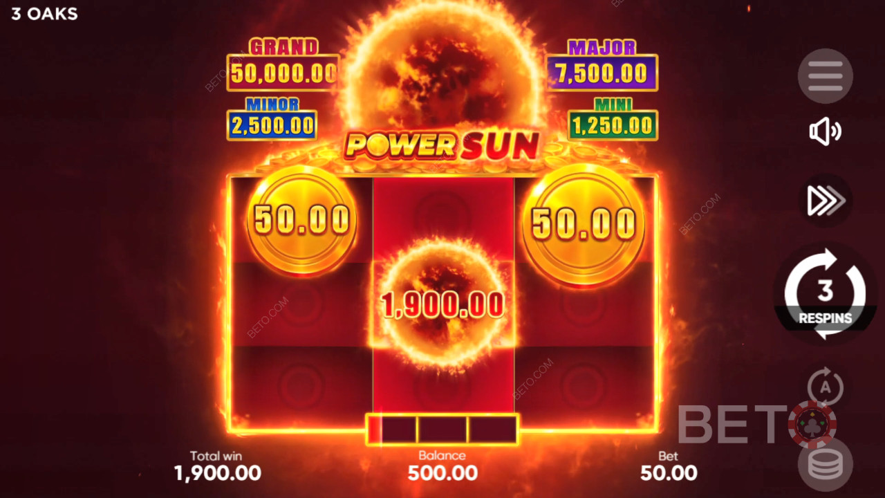 如何玩 3 Oaks Gaming 的 Power Sun