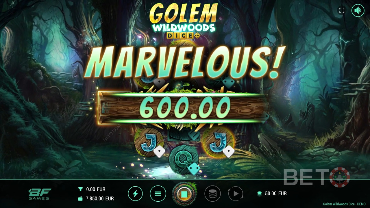 BETO Slots 評測：Golem Wildwoods 骰子