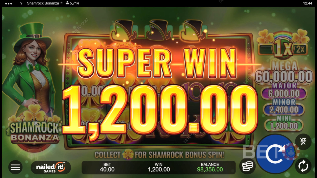 Nailed It! Games 推出的 Shamrock Bonanza 遊戲的額外功能詳解