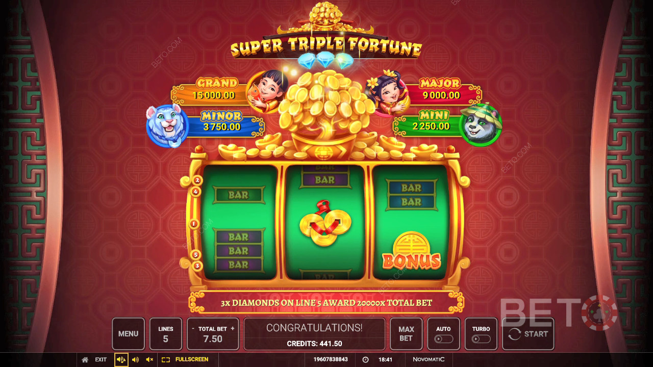 BETO Slots 評測：Super Triple Fortune